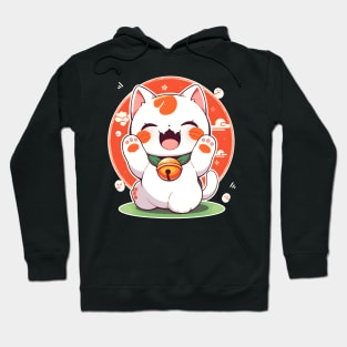 A Cute Lucky Cat's Smile Hoodie